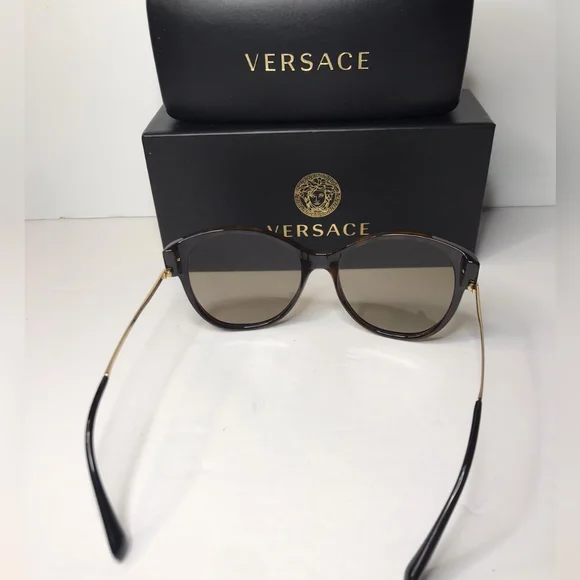 Authentic New VERSACE sunglasses VE4316-B 5148/13 Versace Cat Eye Havana Gold Crystals VE4316-B 5148/13 57-17  main image 4